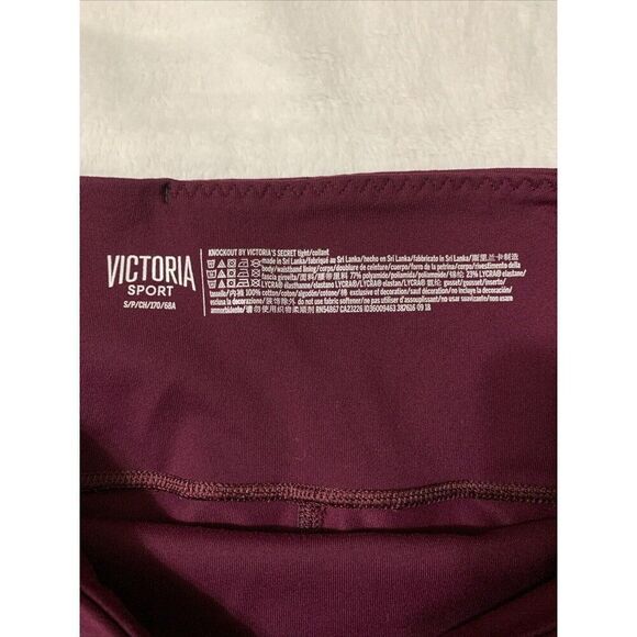 Victoria’s Secret Leggings Small Purple Sport Knockout Tight Full-Length Ribbon - Picture 5 of 7
